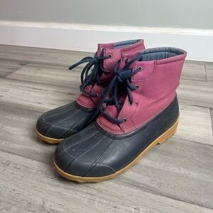 Sperry Pink Port Boots